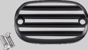 JOKER MACHINE Master Cylinder Cover - Finned - Black/Silver