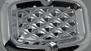 COVINGTONS Rear Master Cylinder Cover - Diamondback - Chrome