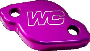 WORKS CONNECTION Rear Brake Cap - Purple - Kawasaki
