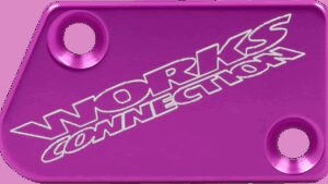 WORKS CONNECTION Front Brake Cap - Purple - Yamaha