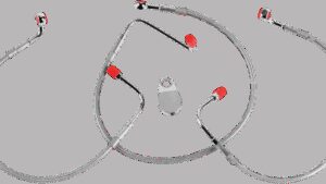 GOODRIDGE Brake Line Kit - Front