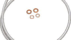 MAGNUM SHIELDING Brake Line - 90/180° - 64" - Sterling Chromite II