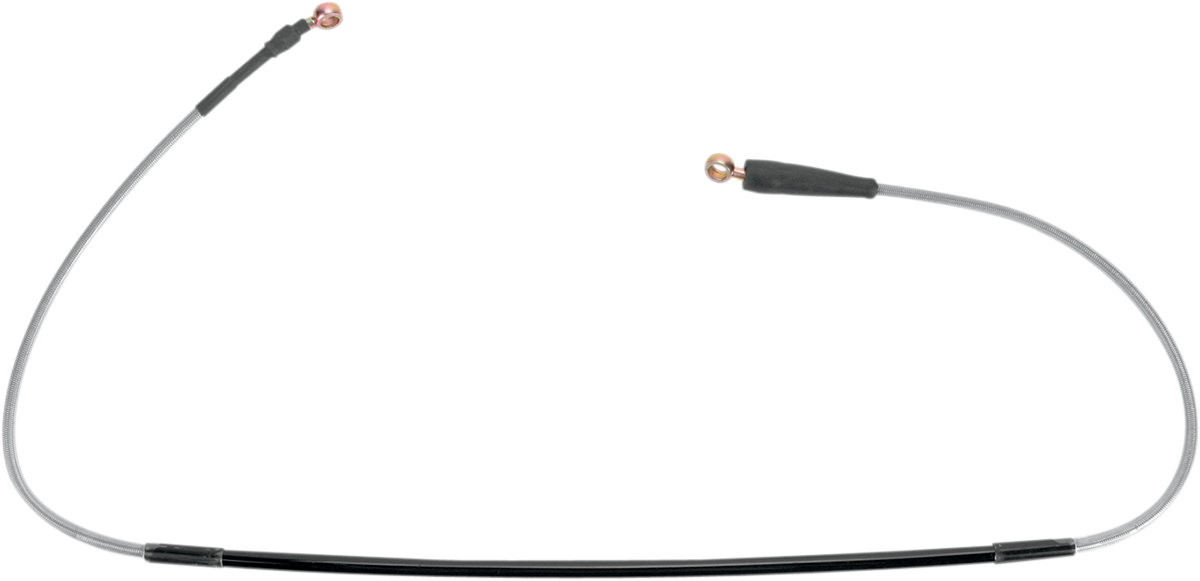 DRAG SPECIALTIES Brake Line - Front - Black - +2" - Image 2