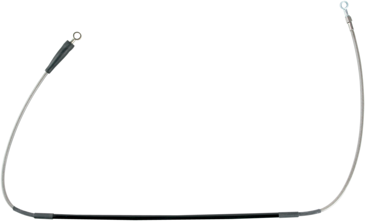 DRAG SPECIALTIES Brake Line - Front - Black - +8" - Image 2