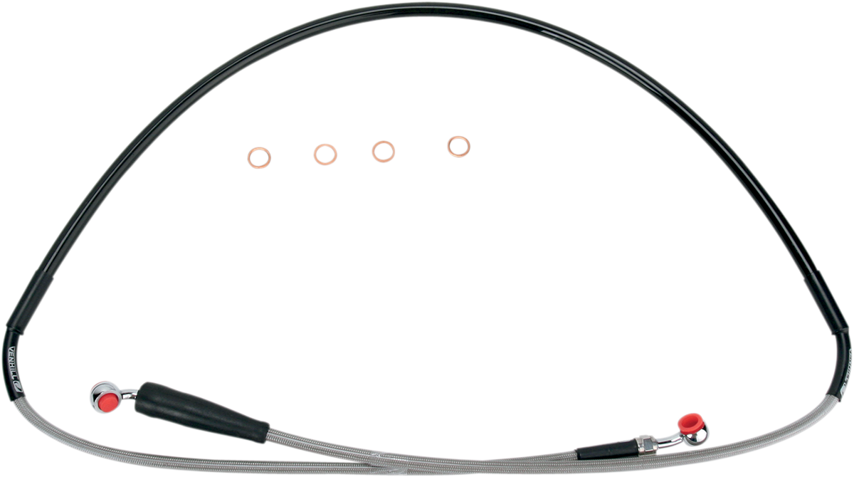 MOOSE OFFROAD Brake Line - Front - Stainless Steel - Suzuki DR-Z 400 SM