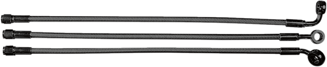 MAGNUM SHIELDING Brake Line - 10 mm-90° - 21" - Black Pearl