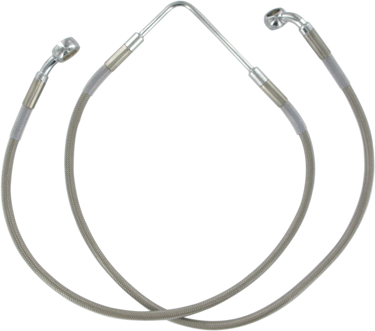 DRAG SPECIALTIES Brake Line - Front (Upper) - Stainless Steel