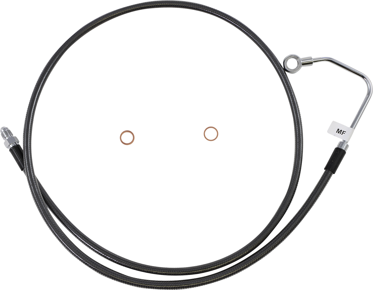 DRAG SPECIALTIES Brake Line - Front - Black - +8" - FXDB '08-'17 - Image 2