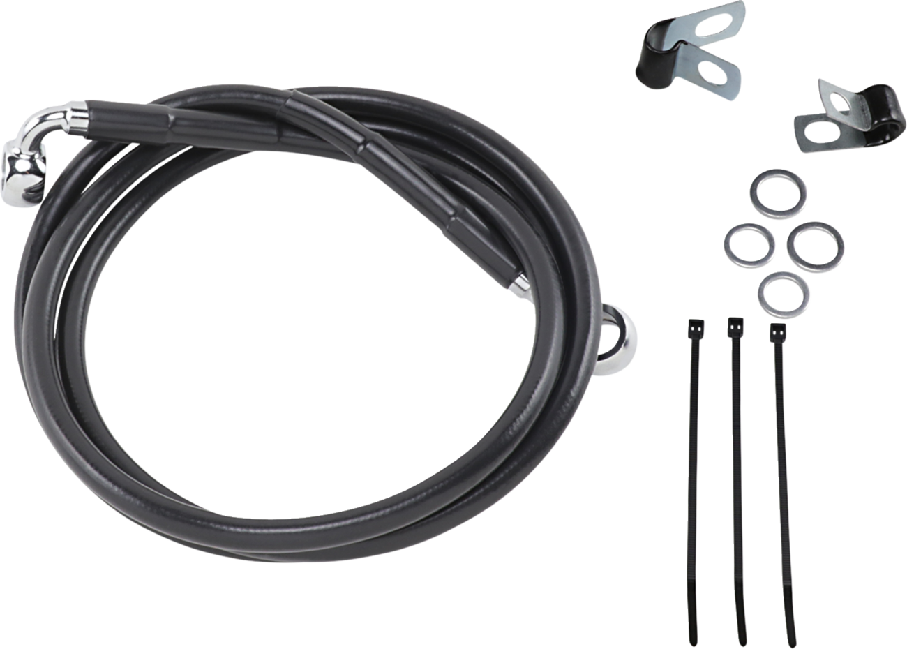 MAGNUM SHIELDING Brake Line - 7/16"-Straight - 23" - Sterling Chromite II - Image 2