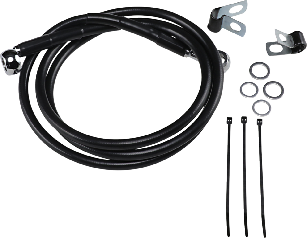 DRAG SPECIALTIES Brake Line - Front - Stainless Steel - Image 2