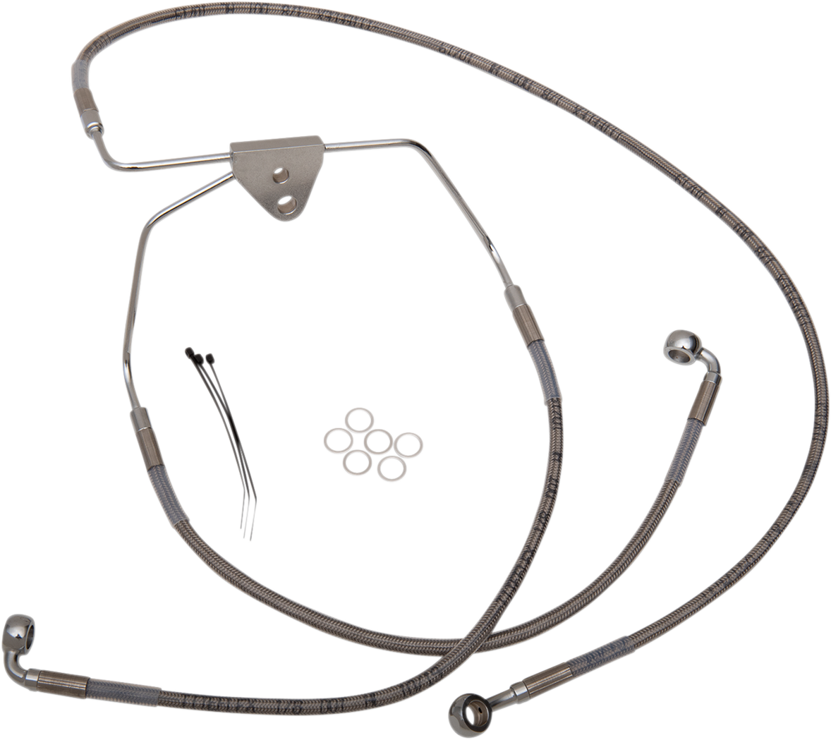 DRAG SPECIALTIES Brake Line - Front - +8" - Touring - Stainless Steel