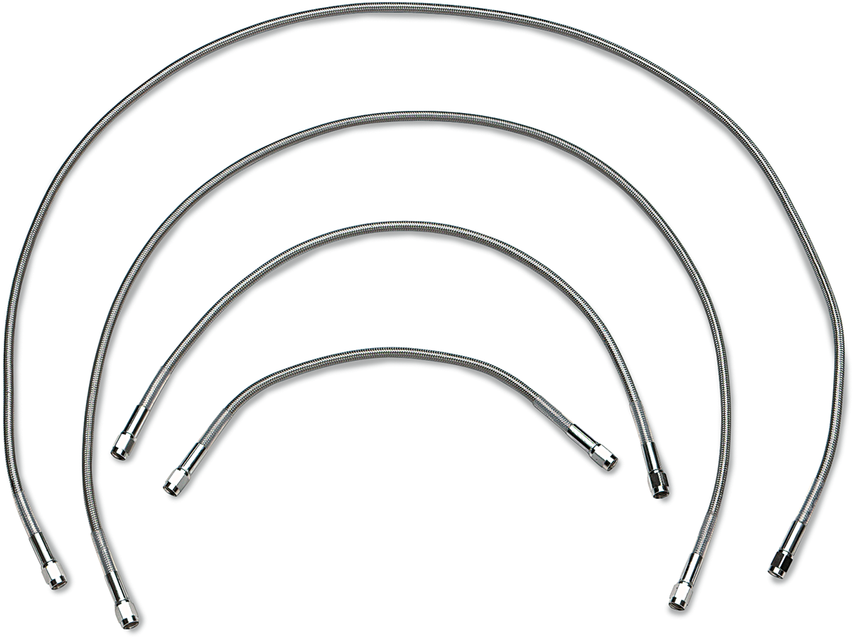 DRAG SPECIALTIES Brake Line - Front - +2" - Stainless Steel
