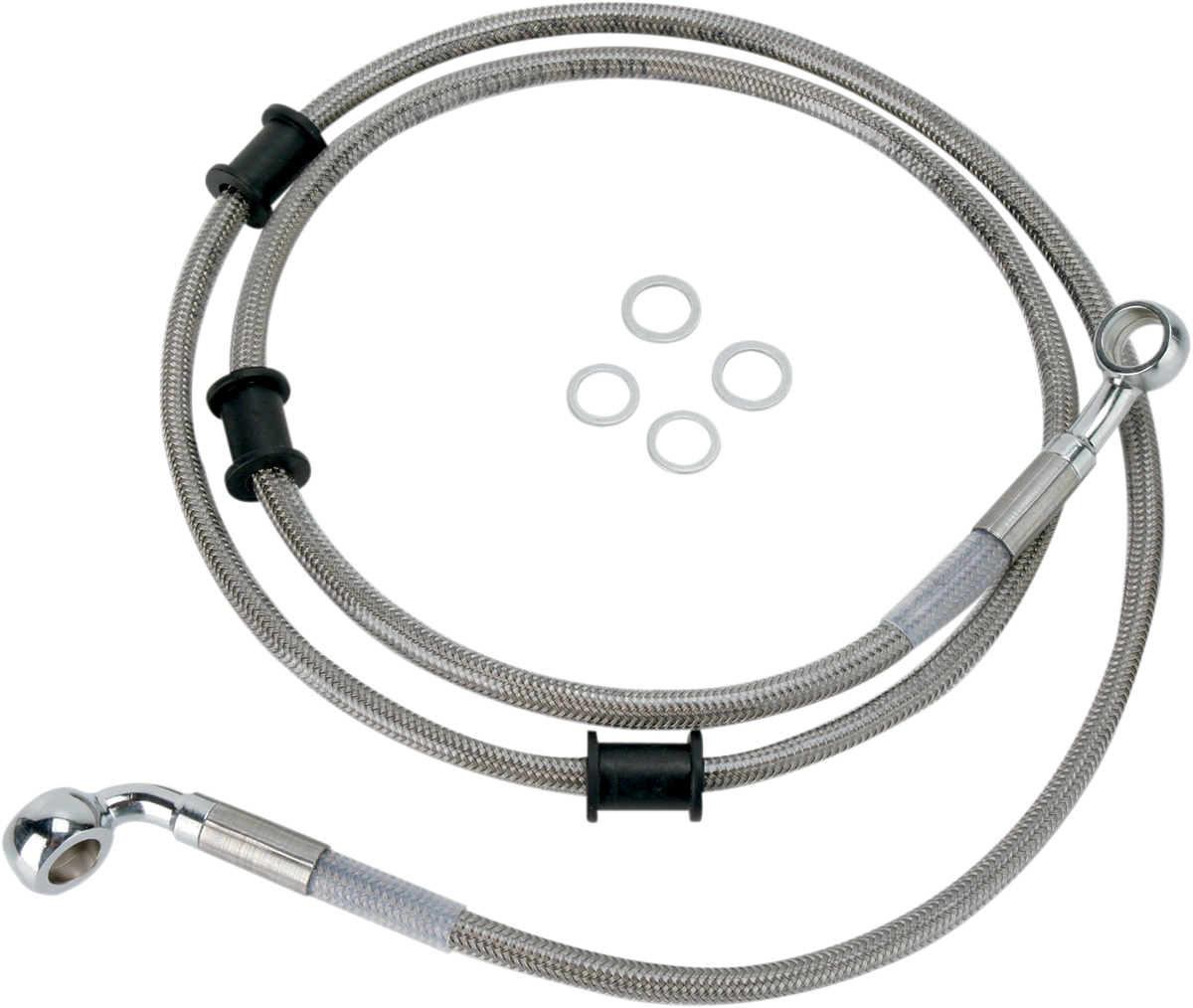 DRAG SPECIALTIES Universal Brake Line - Black - 9" - Image 2