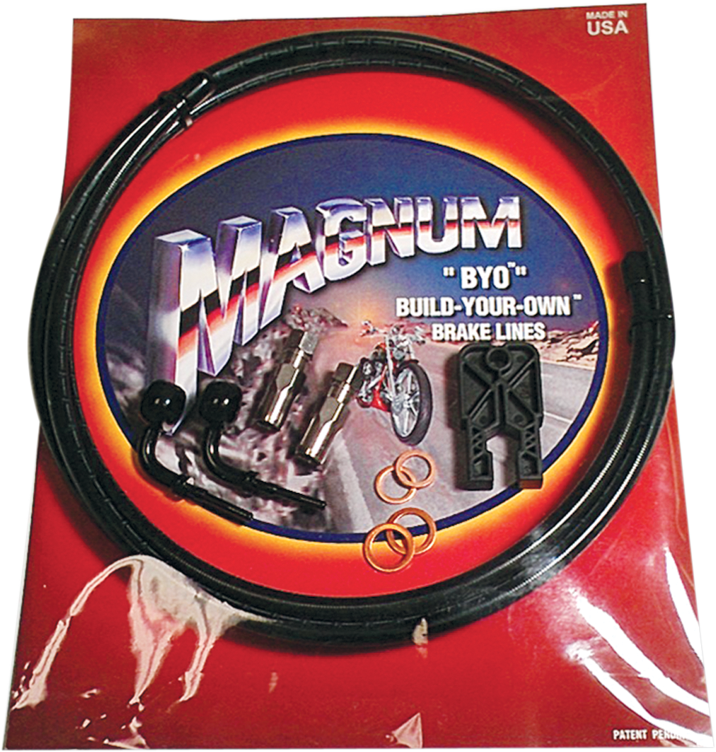 MAGNUM SHIELDING Brake Line - 10 mm-90° - 26" - Sterling Chromite II - Image 2