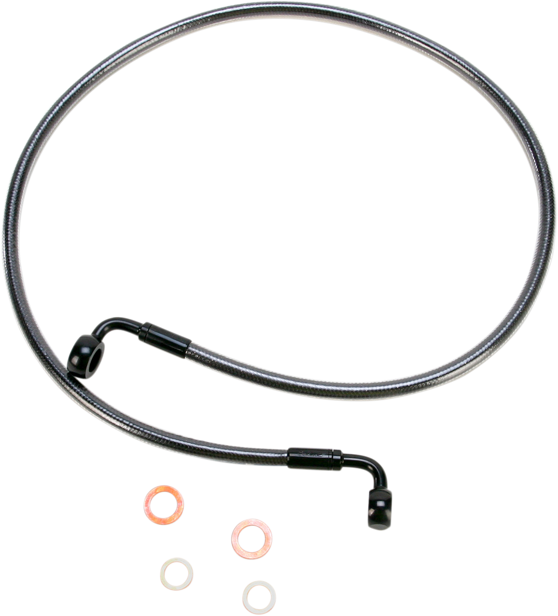 DRAG SPECIALTIES Brake Line - Front (Upper) - Stainless Steel - Image 2