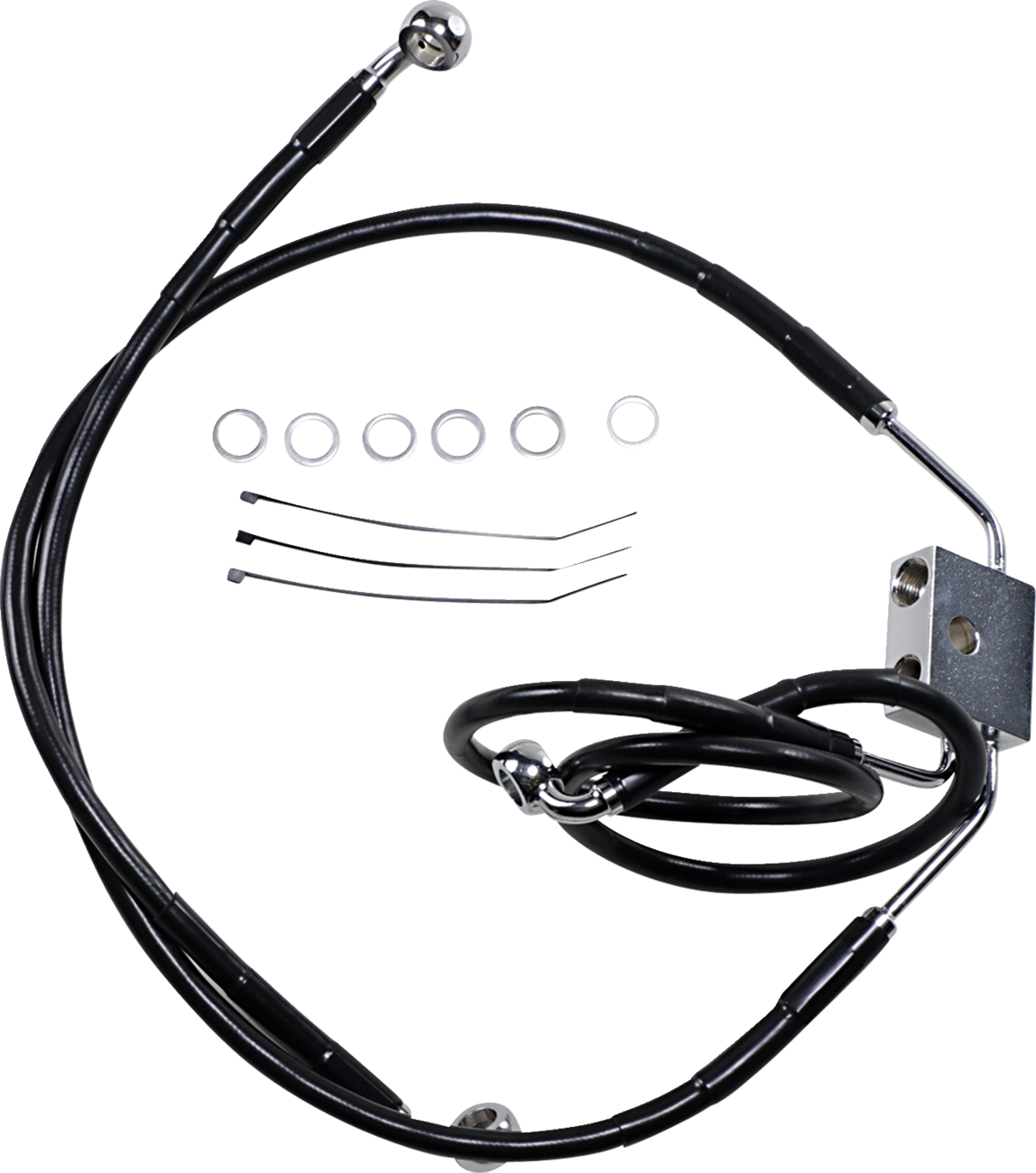 MAGNUM SHIELDING Brake Line - 35/90° - 50" - Black Pearl - Image 2