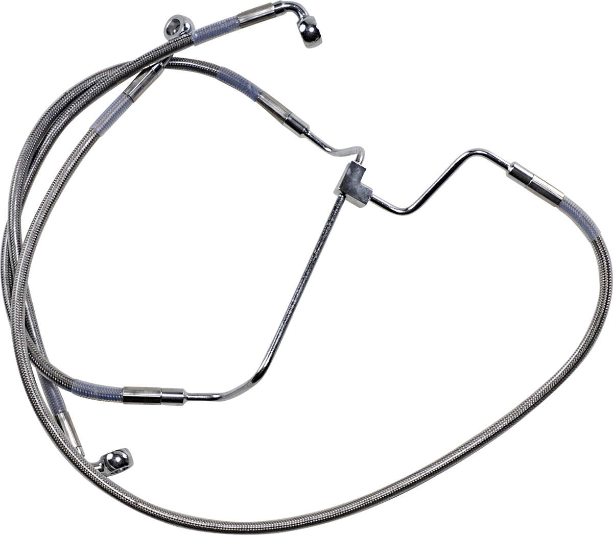 DRAG SPECIALTIES Brake Line - +4" - Stainless Steel