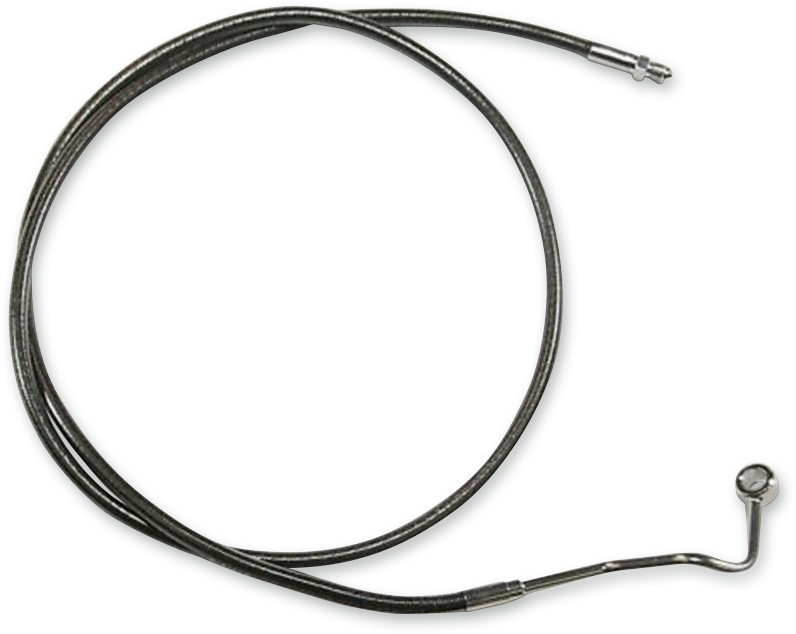 DRAG SPECIALTIES Brake Line - Front - Black - +8" - FXDB '12-'17 - Image 2