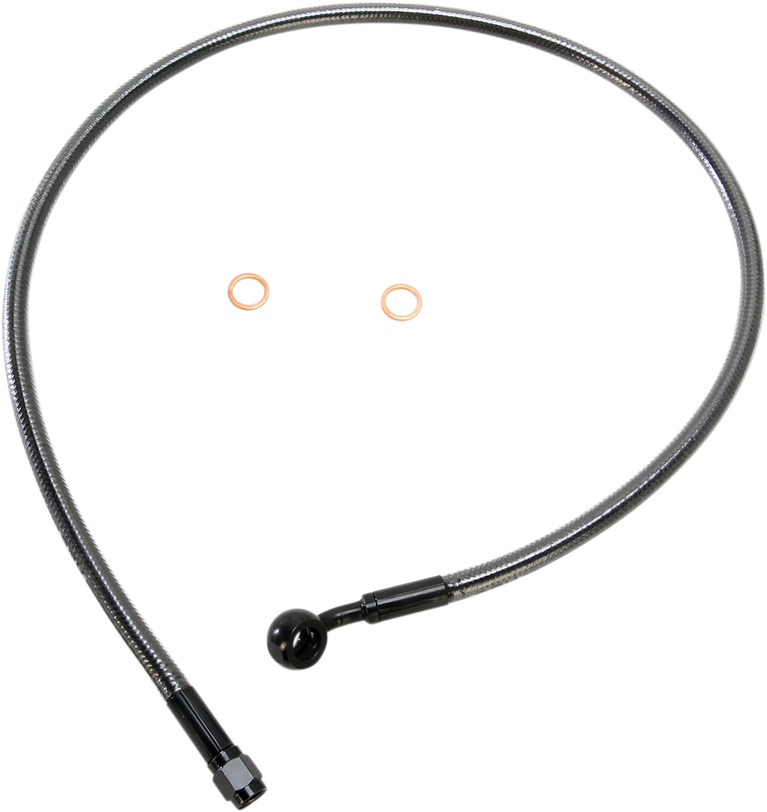 LA CHOPPERS Brake Lines - 12" - 14" Ape Hanger Handlebars - Stainless Steel - Image 2