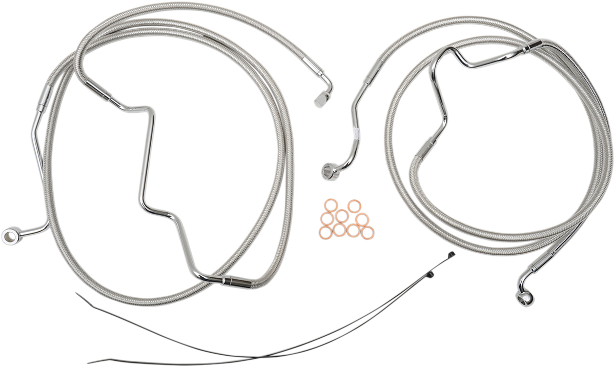 MAGNUM SHIELDING Brake Line - 10 mm/90° - 27" - Black Pearl - Image 2