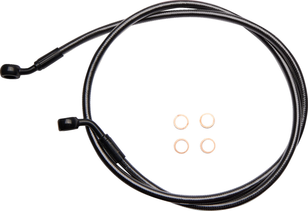 MOOSE OFFROAD Brake Line - Rear - Stainless Steel - Kawasaki KLR 650 - Image 2
