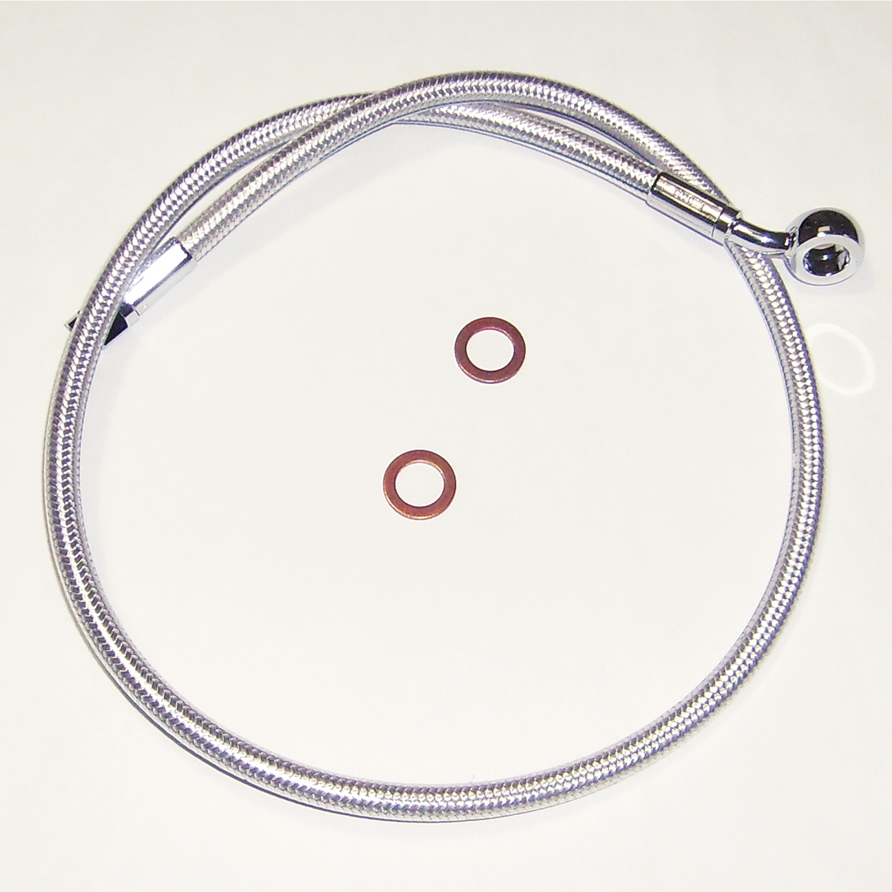 MAGNUM SHIELDING Brake Line - 10 mm-35° - 27" - Sterling Chromite II