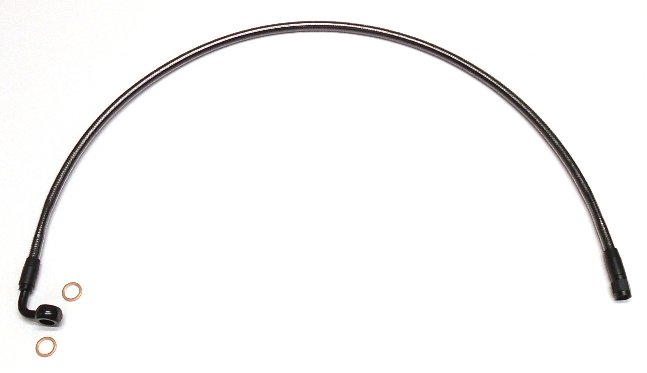 MAGNUM SHIELDING Brake Line - 10 mm-90° - 27" - Black Pearl