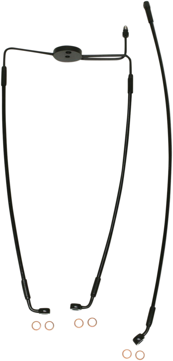 MAGNUM SHIELDING Brake Line - 10mm-Straight - 17" - Black Pearl - Image 2