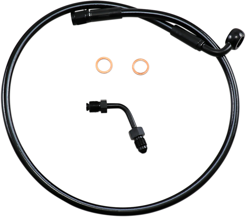 MAGNUM SHIELDING Brake Line - Upper with Adapter - Black