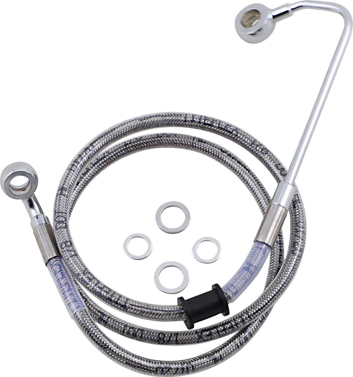 DRAG SPECIALTIES Brake Line - +8" - Stainless Steel - '15-'17 Softail