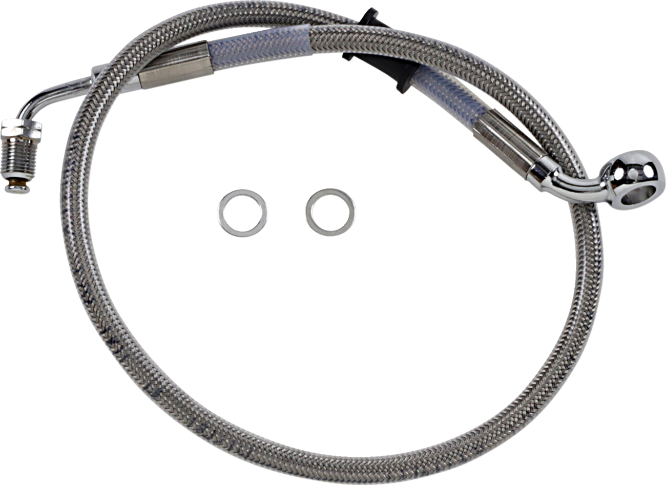 DRAG SPECIALTIES Brake Line - Front (Upper) - Stainless Steel