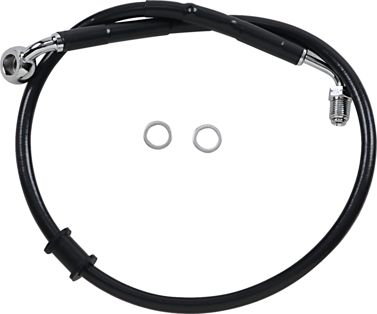 LA CHOPPERS Brake Line - 18" - 20" Ape Hanger Handlebars - Black - Image 2