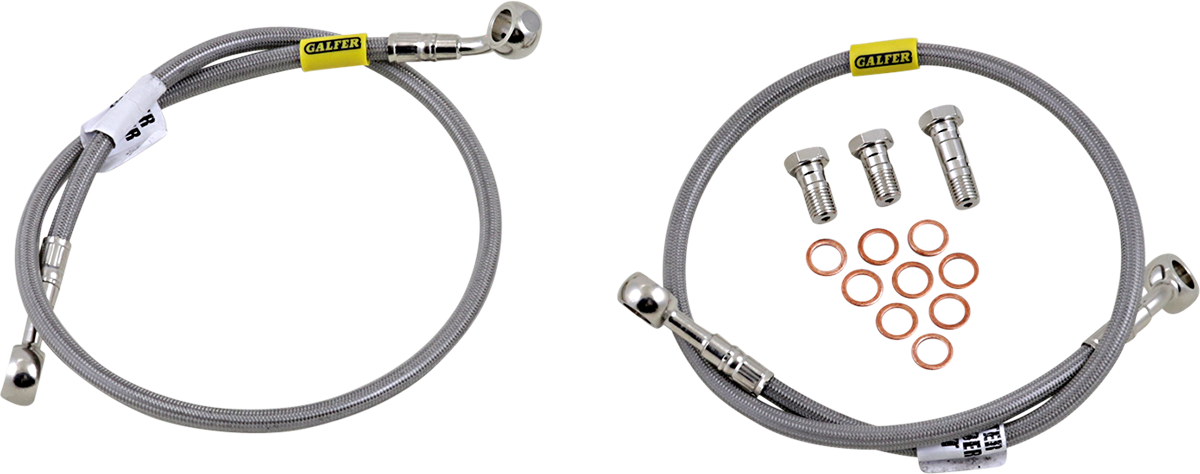 DRAG SPECIALTIES Brake Line - +8" - Black - '18-'21 Softail - Image 2
