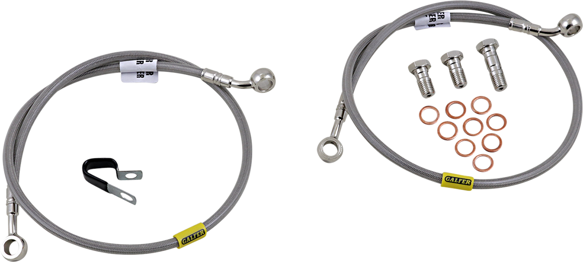 DRAG SPECIALTIES Brake Line - Front - +4" - Black - XL - Image 2