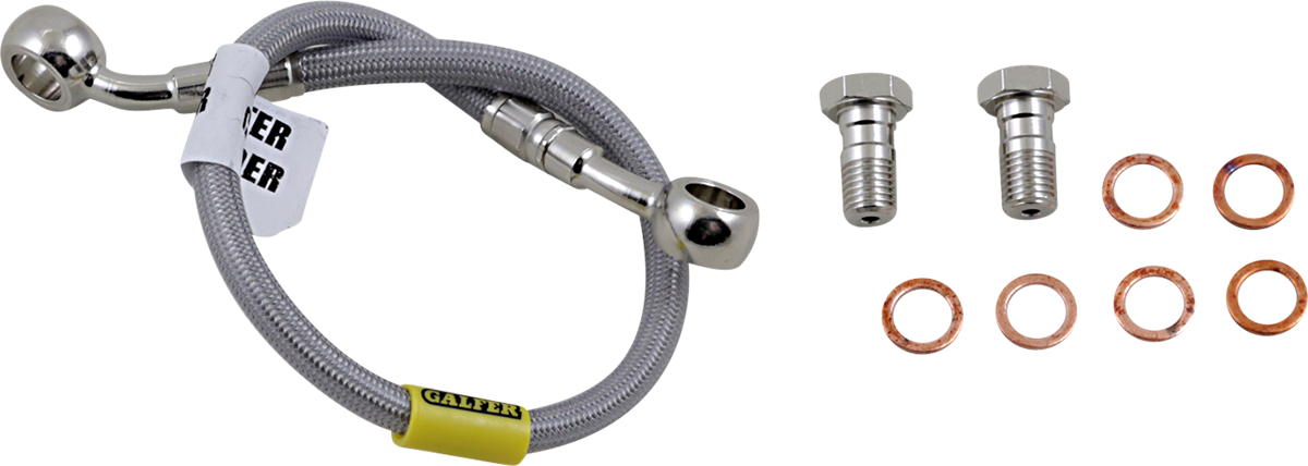 DRAG SPECIALTIES Brake Line - Front - +4" - Black - XL - Image 2