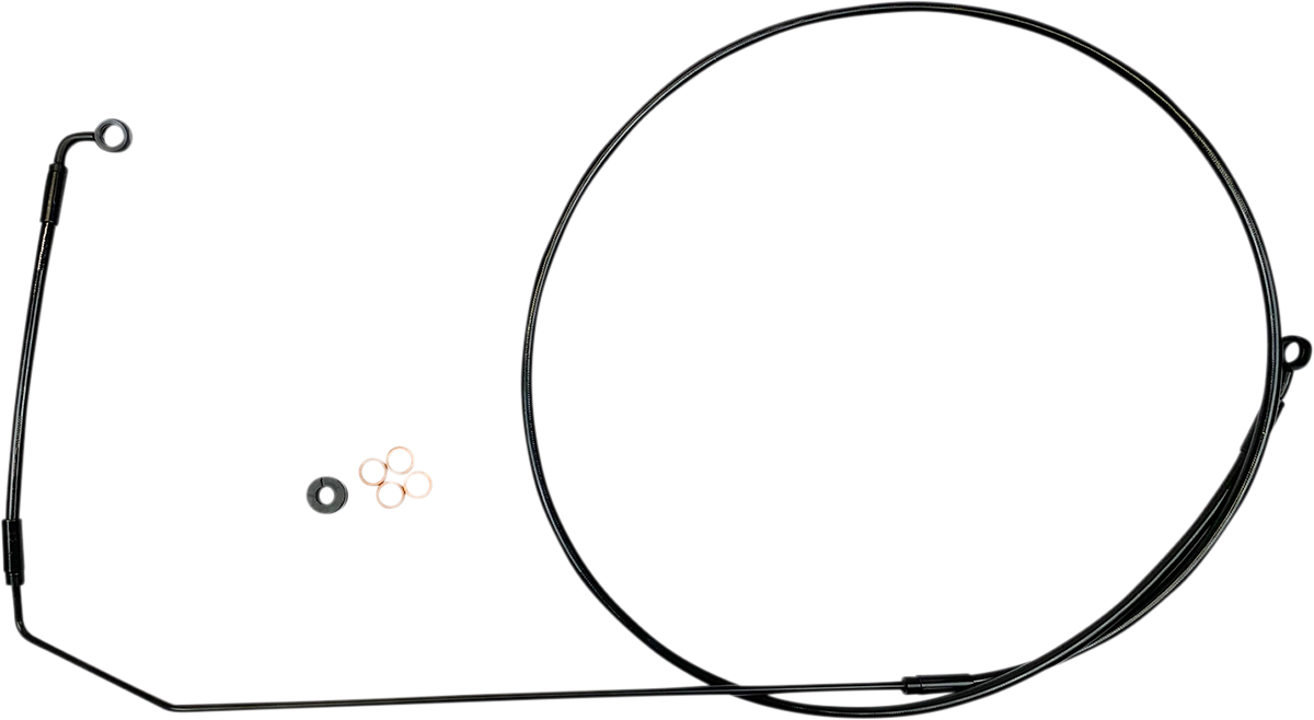 MAGNUM SHIELDING Brake Line - Black - Indian