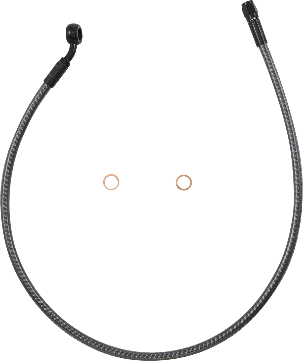 LA CHOPPERS Brake Line - 12" - 14" Ape Hanger Handlebars - Black - Image 2