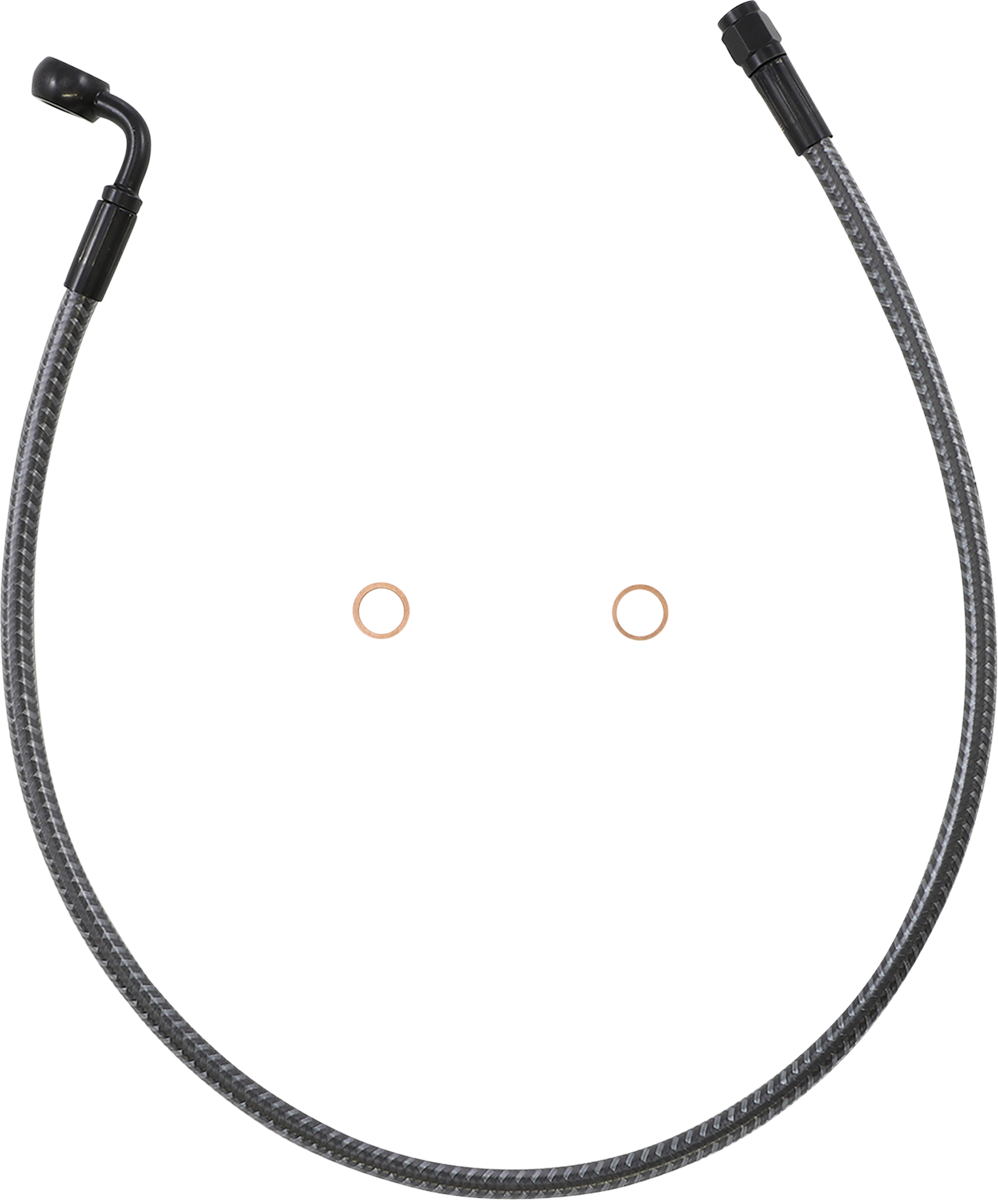 DRAG SPECIALTIES Brake Line - Front (Lower/Upper) - Black - Image 2