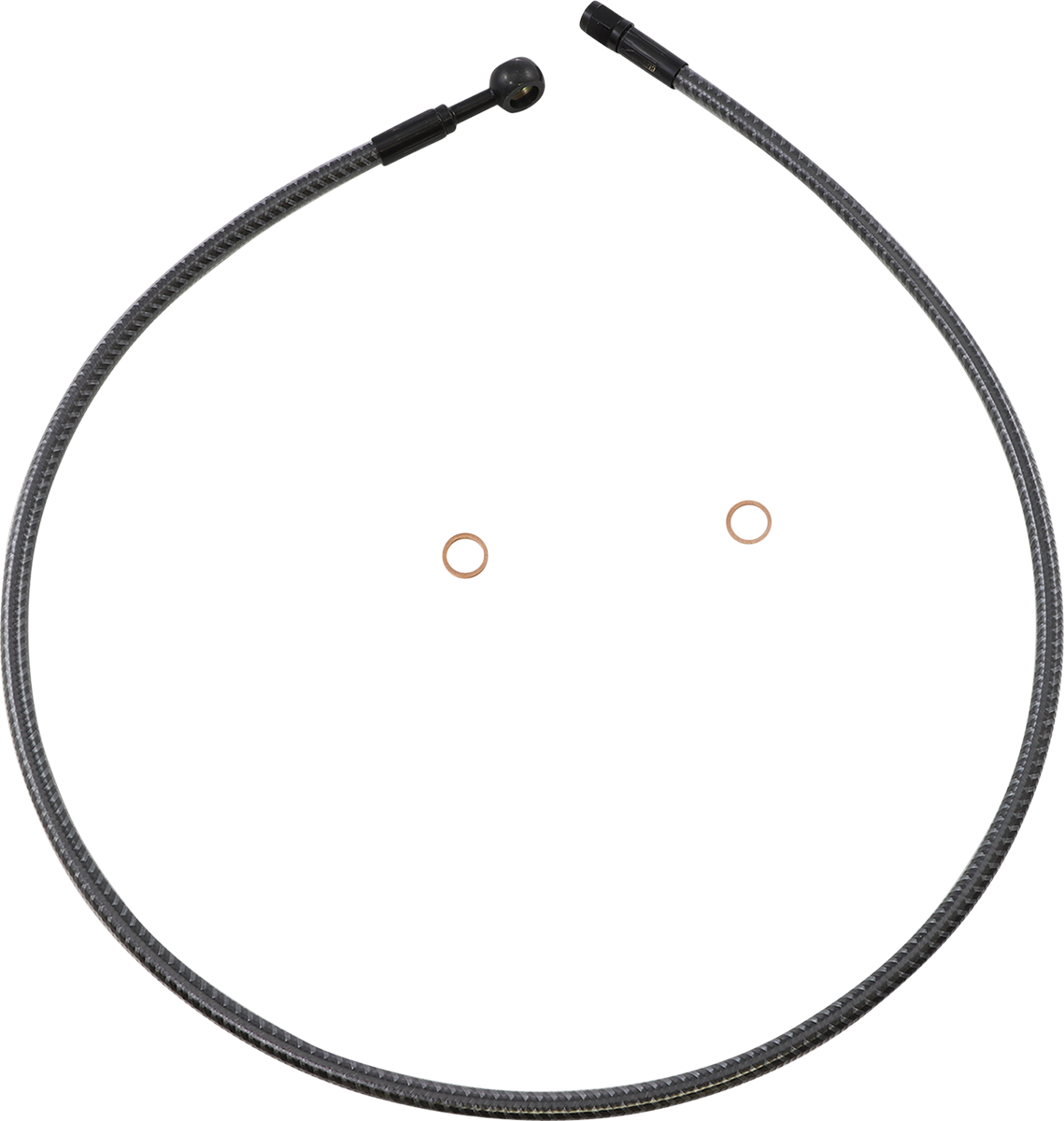 DRAG SPECIALTIES Brake Line - Front - +2" - Black - XL - Image 2