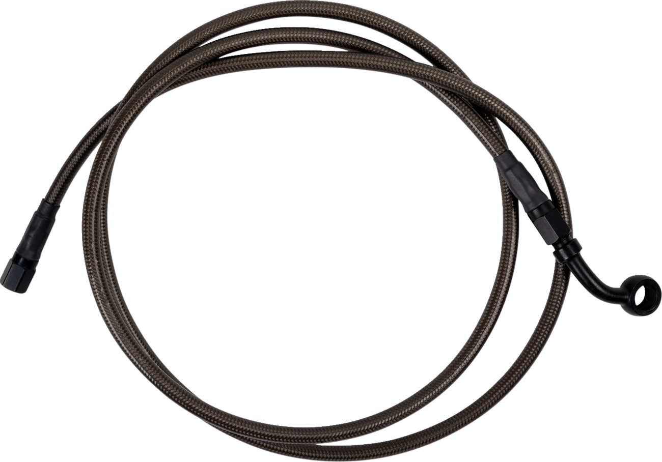 BARNETT Brake Line - Upper - Carbon Coat w/ Black Fittings