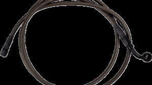 BARNETT Brake Line - Upper - Carbon Coat w/ Black Fittings - +6"