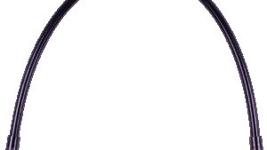 MAGNUM SHIELDING Universal XR Brake Line - 25" - Black w/ Black Fittings