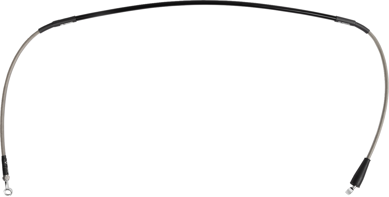 BARNETT Brake Line - Upper - Carbon Coat w/ Black Fittings - +8" - Image 2