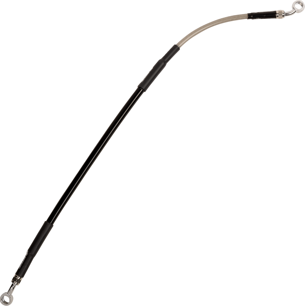 MAGNUM SHIELDING Universal XR Brake Line - 54" - Black w/ Chrome Fittings - Image 2