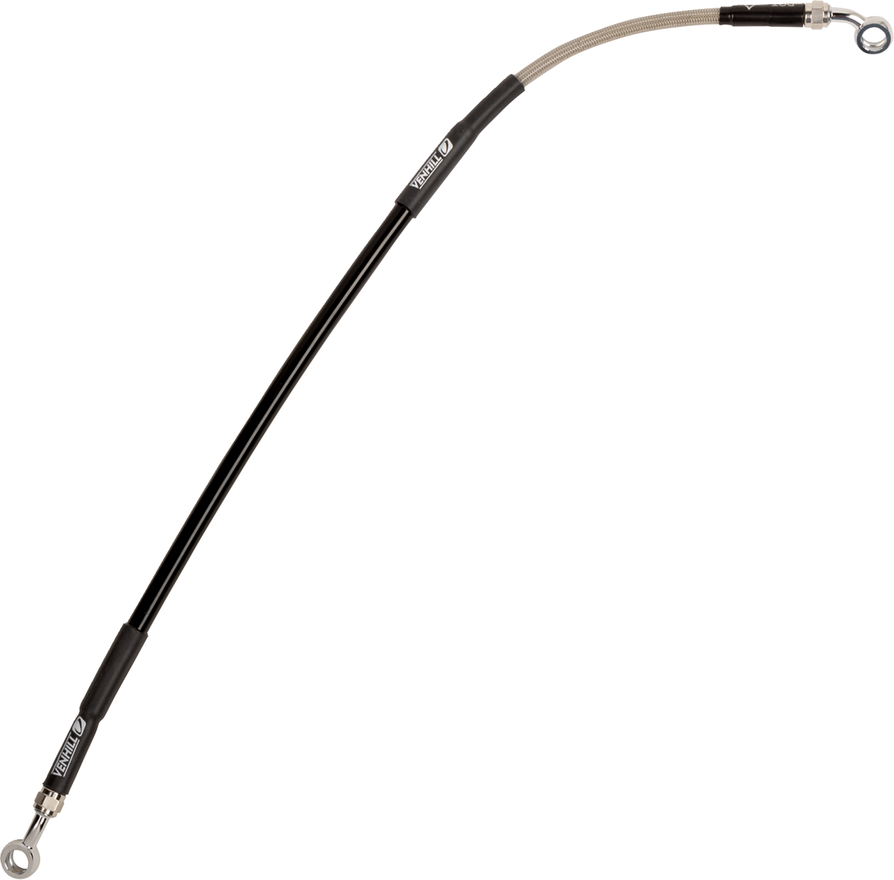 MAGNUM SHIELDING Universal XR Brake Line - 68" - Black w/ Chrome Fittings - Image 2