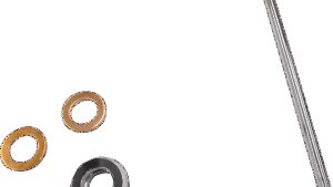 MAGNUM SHIELDING ABS Upper Brake Line Adapter - 4-3/4" Length - Chrome