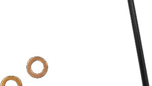 MAGNUM SHIELDING ABS Upper Brake Line Adapter - 4-3/4" Length - Black