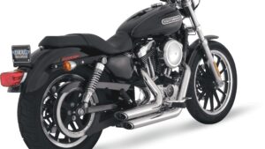 VANCE & HINES Shortshots Staggered Exhaust System - Chrome