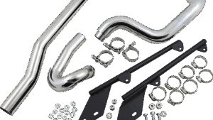 BASSANI XHAUST Power Curve True-Dual Crossover Header Pipes - '86-'06 Softail