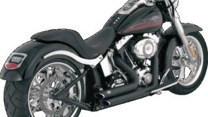 VANCE & HINES Shortshots Staggered Exhaust System - Matte Black Ceramic